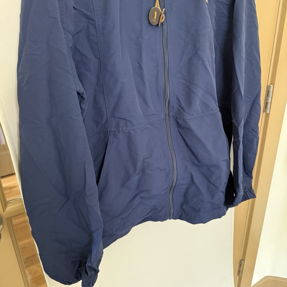 LL Bean Men's XL Nautical Navy Blue Mountain Classic Full Zip Jacket Hooded - Picture 3 of 7